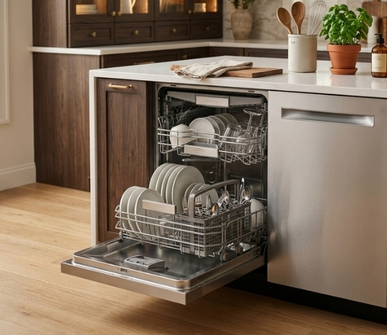 Dishwasher front banner