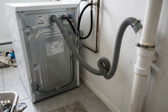 2. Blocked or Kinked Drain Hose